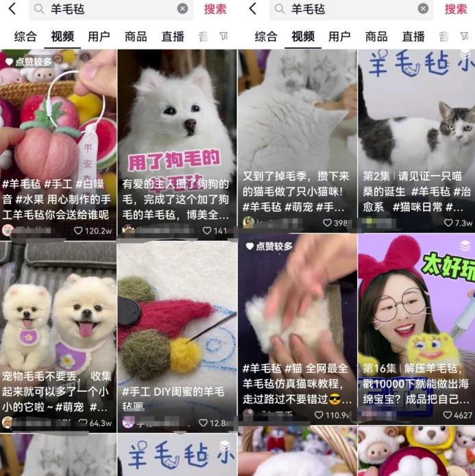 羊毛毡项目玩法思路，市场很大！小白也能上手的！供小于求！_双星网创_创业赚钱_抖音教程_短视频教程