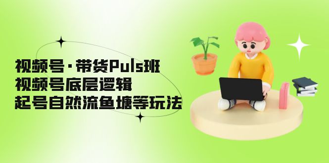 视频号·带货Puls班，视频号底层逻辑，起号自然流鱼塘等玩法_双星网创_创业赚钱_抖音教程_短视频教程