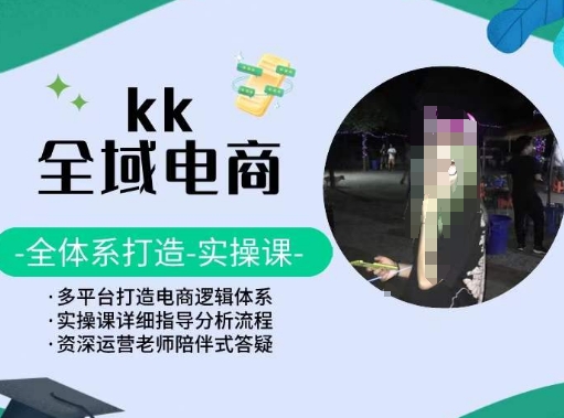 KK全域电商，全体系打造实操课，多平台打造电商逻辑体系_双星网创_创业赚钱_抖音教程_短视频教程