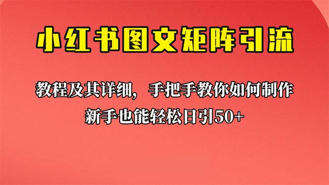 新手也能日引50+的【小红书图文矩阵引流法】！超详细理论+实操的课程_双星网创_创业赚钱_抖音教程_短视频教程