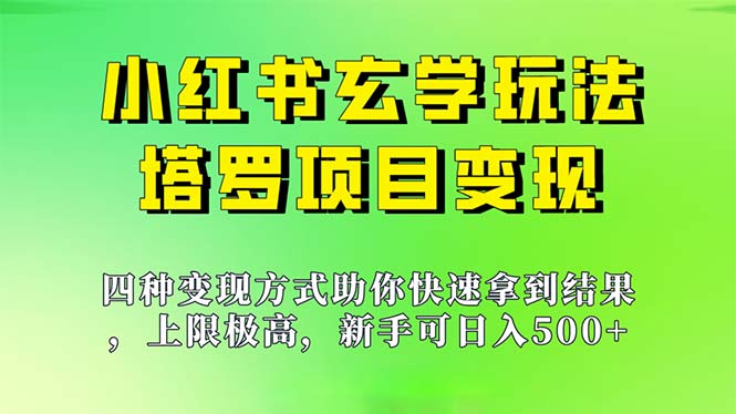 新手也能日入500的玩法，上限极高，小红书玄学玩法，塔罗项目变现大揭秘_双星网创_创业赚钱_抖音教程_短视频教程