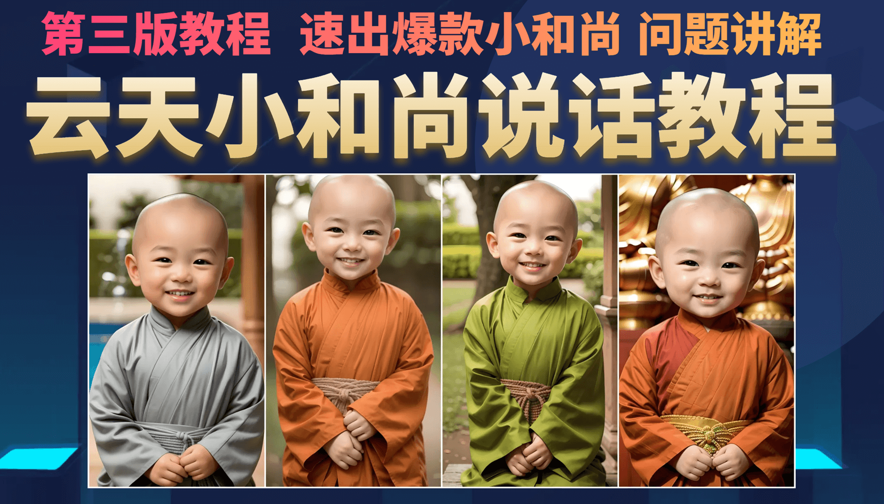 云天小和尚会说话，7天万粉（第3版教程）_双星网创_创业赚钱_抖音教程_短视频教程