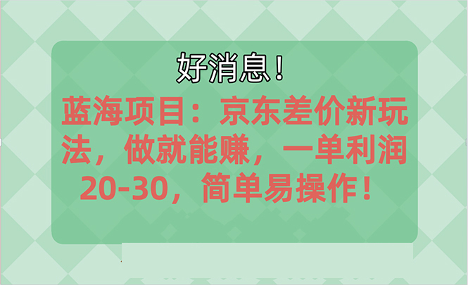 越早知道越能赚到钱的蓝海项目：京东大平台操作，一单利润20-30，简单易操作_双星网创_创业赚钱_抖音教程_短视频教程