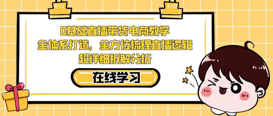 0基础直播带货电商教学：全体系打造，全方位梳理直播逻辑，超详细拆解分析_双星网创_创业赚钱_抖音教程_短视频教程