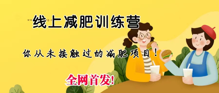 线上减肥训练营，足不出户，仅靠拉几个社群，发几条朋友圈，月实现入五位_双星网创_创业赚钱_抖音教程_短视频教程