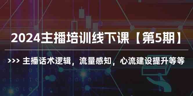 （10161期）2024主播培训线下课【第5期】主播话术逻辑，流量感知，心流建设提升等等_双星网创_创业赚钱_抖音教程_短视频教程