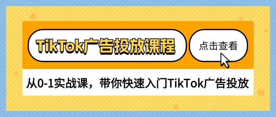 TikTok广告投放课程，从0-1实战课，带你快速入门TikTok广告投放（30节课）_双星网创_创业赚钱_抖音教程_短视频教程