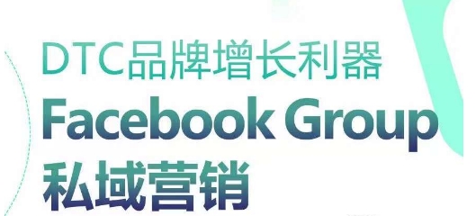DTC品牌增长利器：Facebook Group私域营销策略_双星网创_创业赚钱_抖音教程_短视频教程