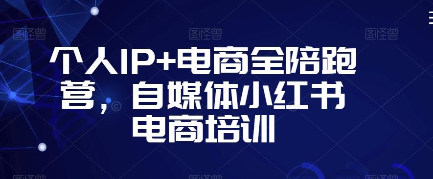 个人IP+电商全陪跑营，自媒体小红书电商培训_双星网创_创业赚钱_抖音教程_短视频教程