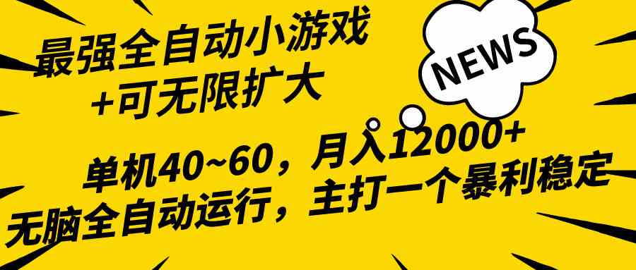 （10046期）2024最新全网独家小游戏全自动，单机40~60,稳定躺赚，小白都能月入过万_双星网创_创业赚钱_抖音教程_短视频教程