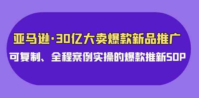 （9944期）亚马逊30亿·大卖爆款新品推广，可复制、全程案例实操的爆款推新SOP_双星网创_创业赚钱_抖音教程_短视频教程