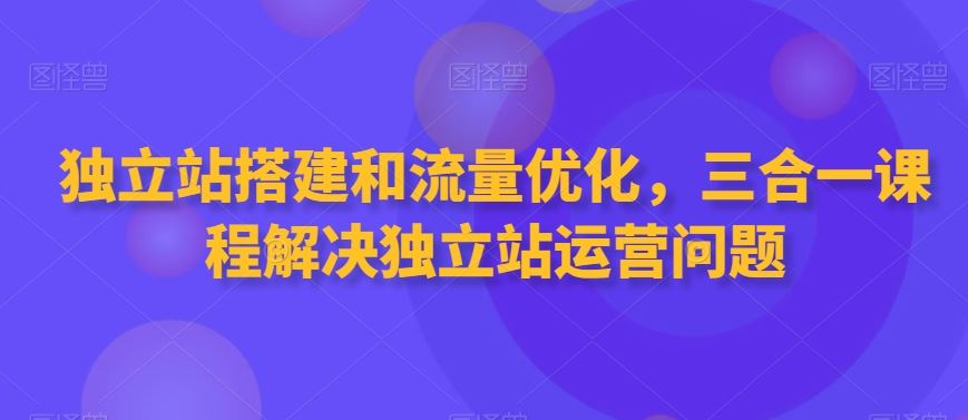 独立站搭建和流量优化，三合一课程解决独立站运营问题_双星网创_创业赚钱_抖音教程_短视频教程