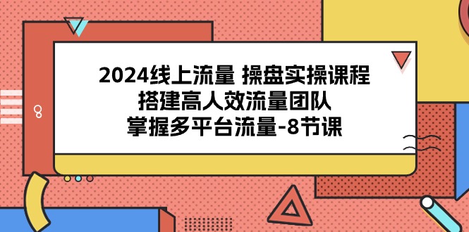 （10466期）2024线上流量 操盘实操课程，搭建高人效流量团队，掌握多平台流量-8节课_双星网创_创业赚钱_抖音教程_短视频教程