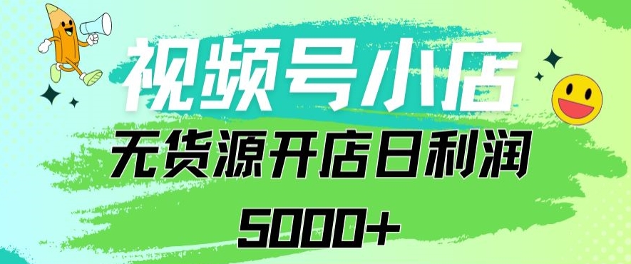 视频号无货源小店从0到1日订单量千单以上纯利润稳稳5000+_双星网创_创业赚钱_抖音教程_短视频教程