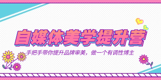 自媒体-美学提升营 手把手带你提升-品牌审美，做一个有调性博主（11节课）_双星网创_创业赚钱_抖音教程_短视频教程